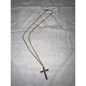Gold Cross Necklace- Gold Coated